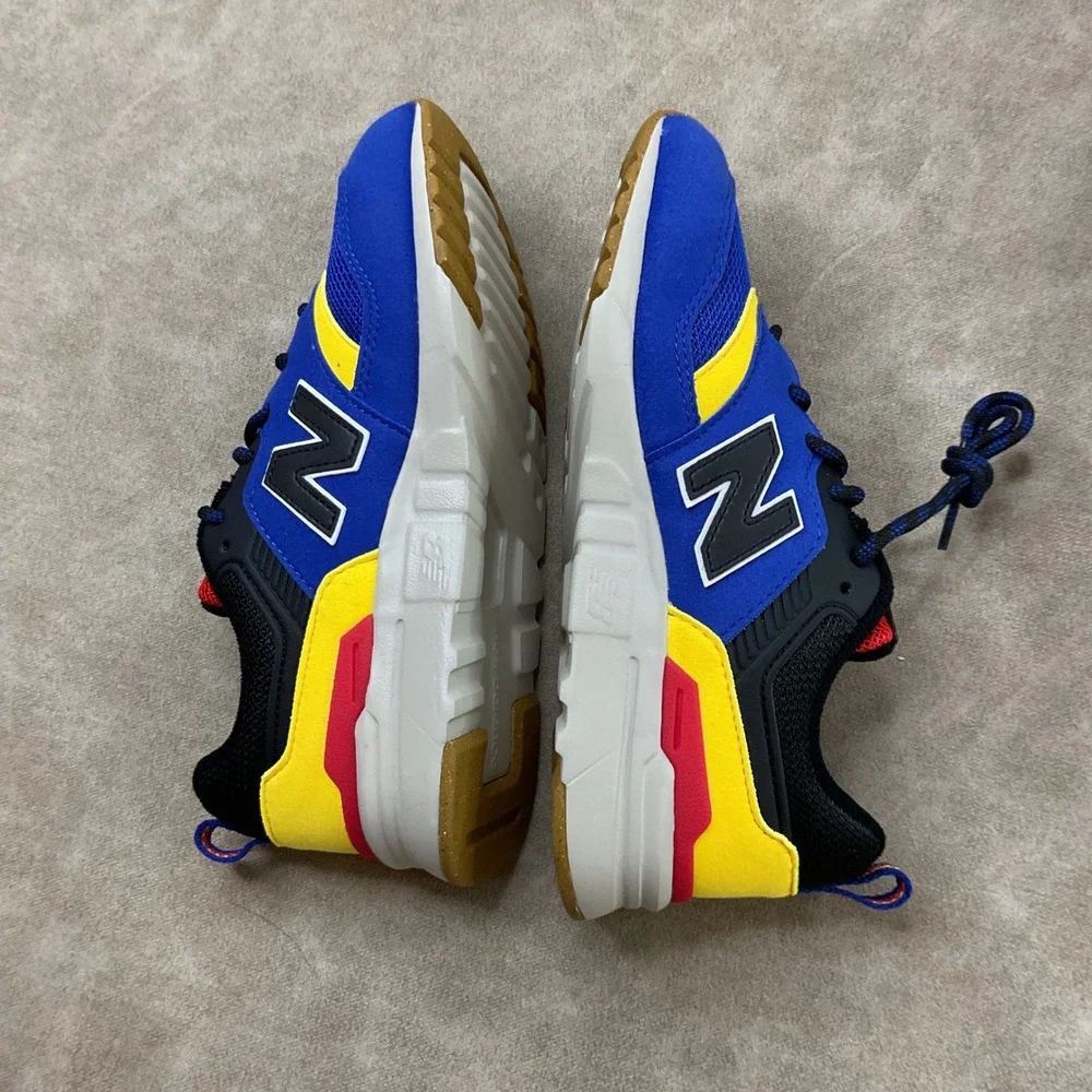 New Balance 997H Kids Blue Black‎ Yellow Red Sneakers Shoes Youth Size 3 US